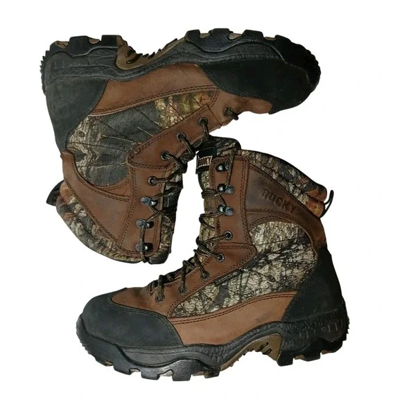Rocky Core 600G Insulated Men 8.5 W Camo Gore-Tex Waterproof Hunting Boot #1454 - Picture 2 of 11